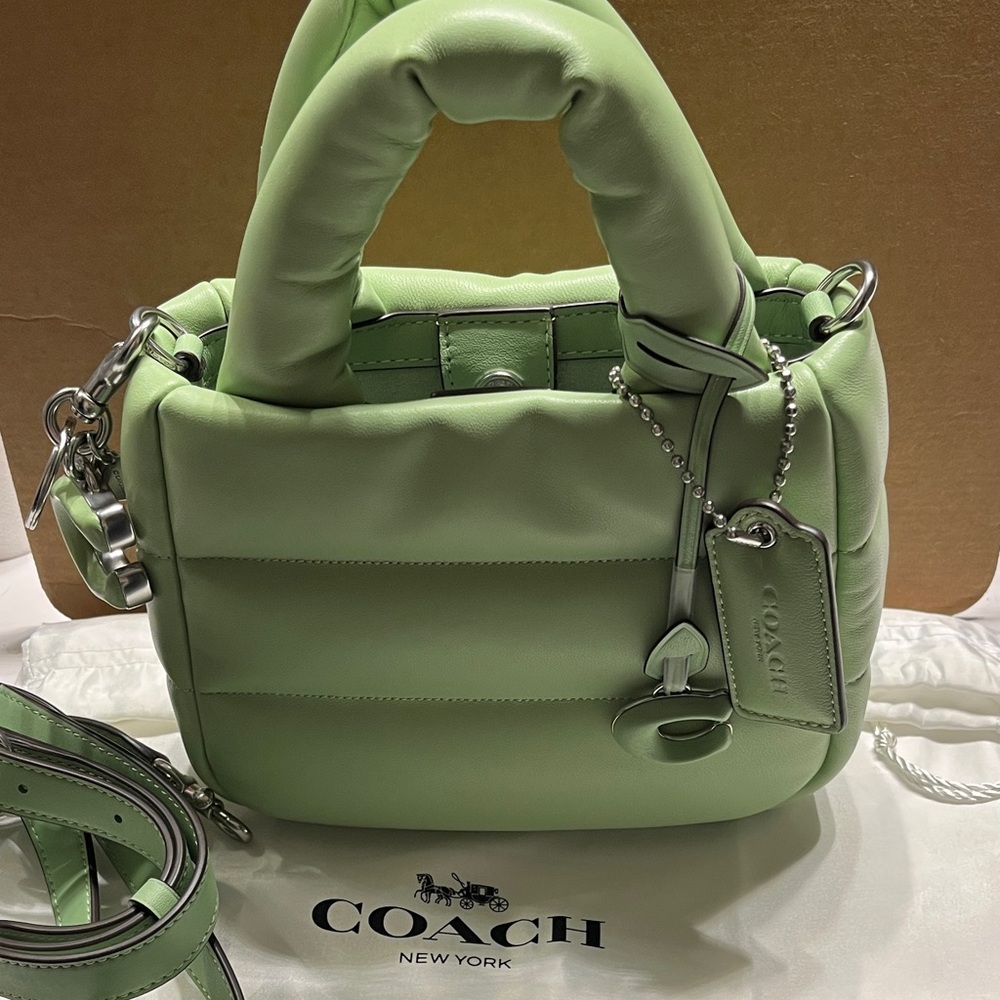 NWOT Coach Light Green Mini Crossbody